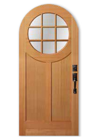 custom shaped front door Dixieline