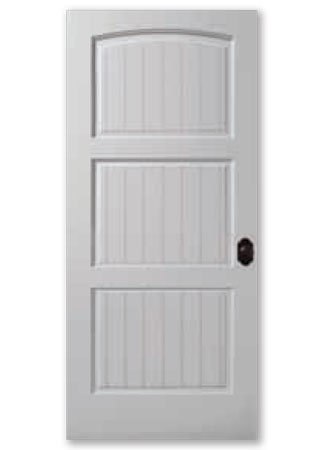 White farmhouse entry door TM Cobb Dixieline