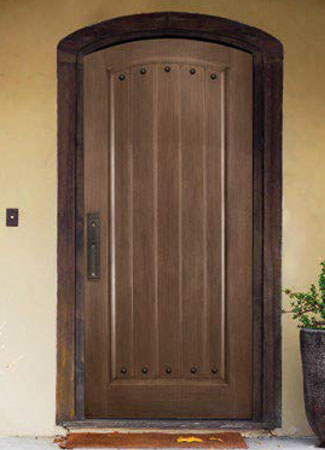 Rustic entry door Dixieline