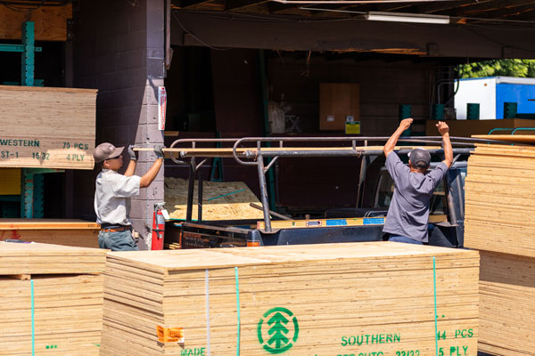 drive thru lumber yard, Dixieline Lumber