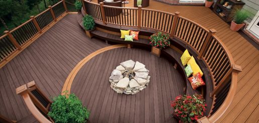 Trex decking transcend tree house