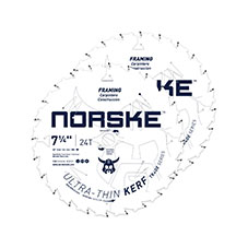 NORSKE® 71/4ft x 24T Thin Kerf Framing Circular Saw Blade 2-Pack