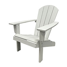 SEASONAL TRENDS Andirondack Resin Chair White